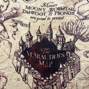 Marauders Map Harry Potter Scarf